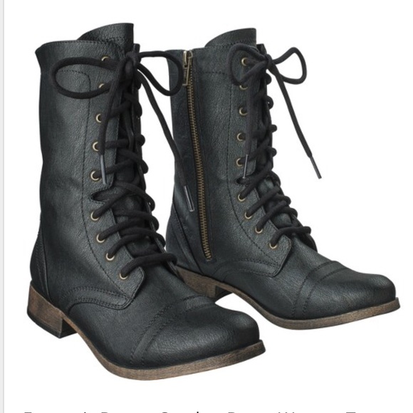 white combat boots target